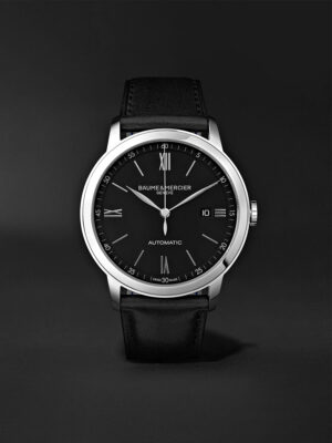 Stainless Steel and Leather Watch